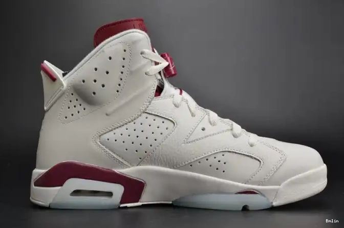 Bmlin Shoes Jordan 384664-116 Maroon white 6 Retro Air 0501
